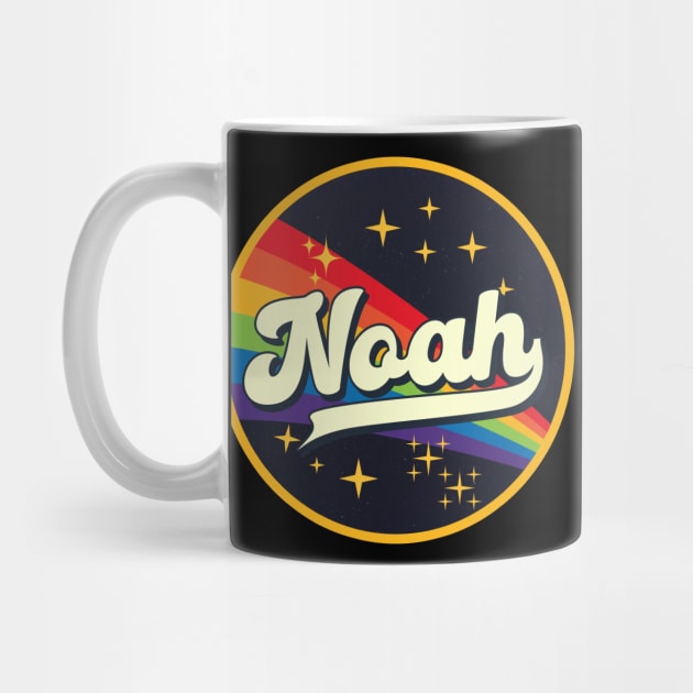 Noah // Rainbow In Space Vintage Style by LMW Art